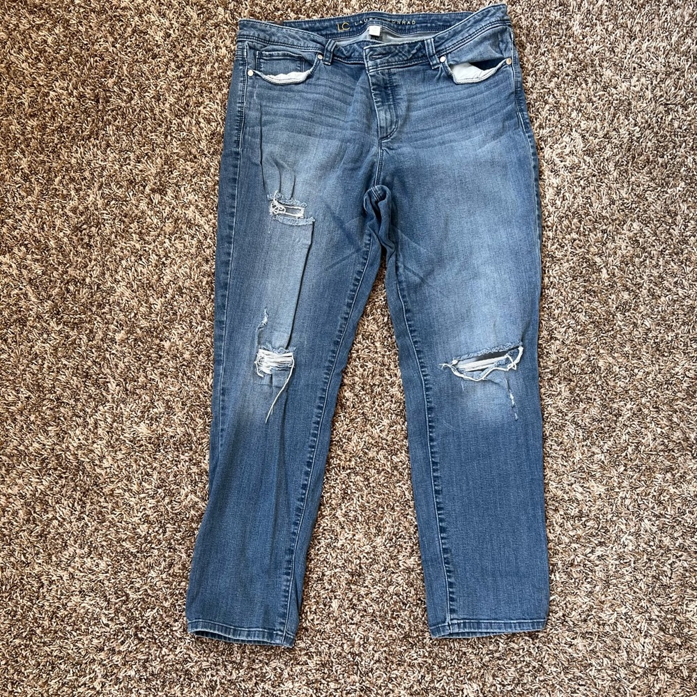 Bootcut Distress Jeans